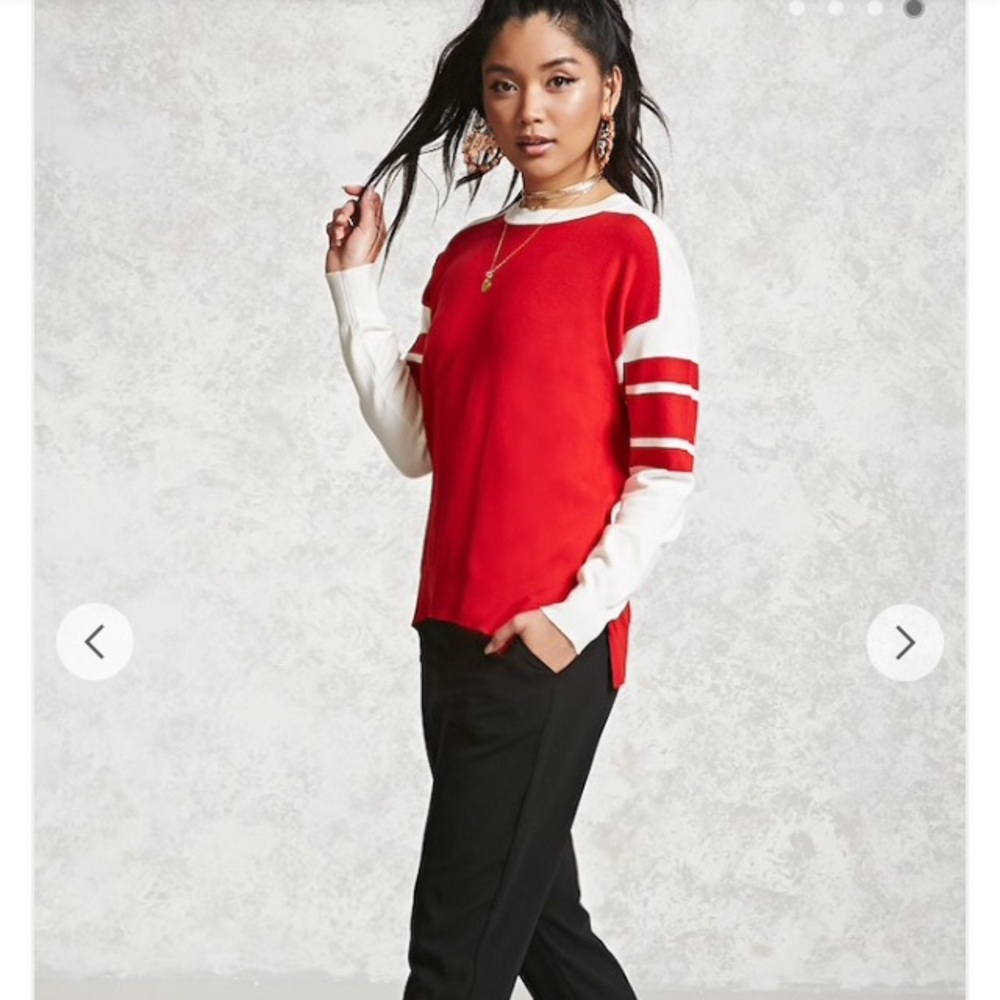 Varsity Stripped Knit Sweater